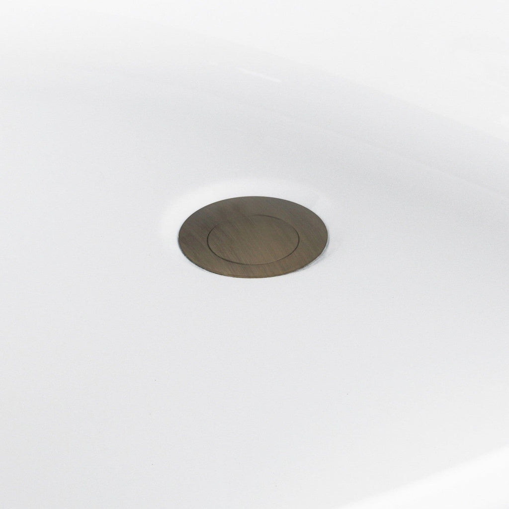 Aqua Eden 66-Inch Acrylic Rectangular Double Ended Freestanding Tub with Overflow/Drain Assembly