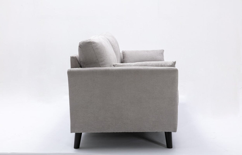 Damian Light Gray Woven Fabric Sofa