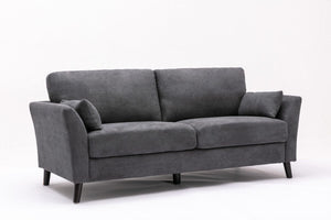 Damian Gray Woven Fabric Sofa