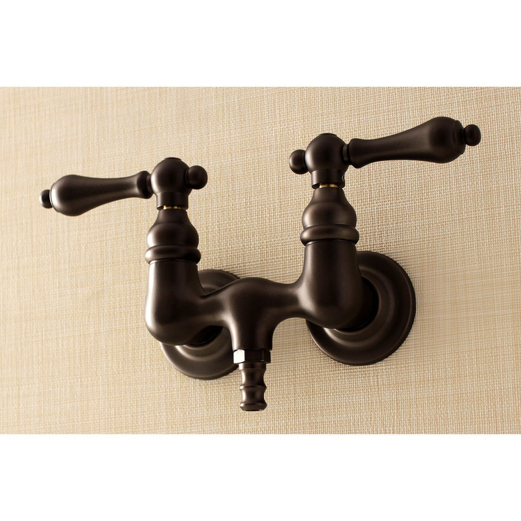 Aqua Vintage Two-Handle 2-Hole Tub Wall Mount Clawfoot Tub Faucet