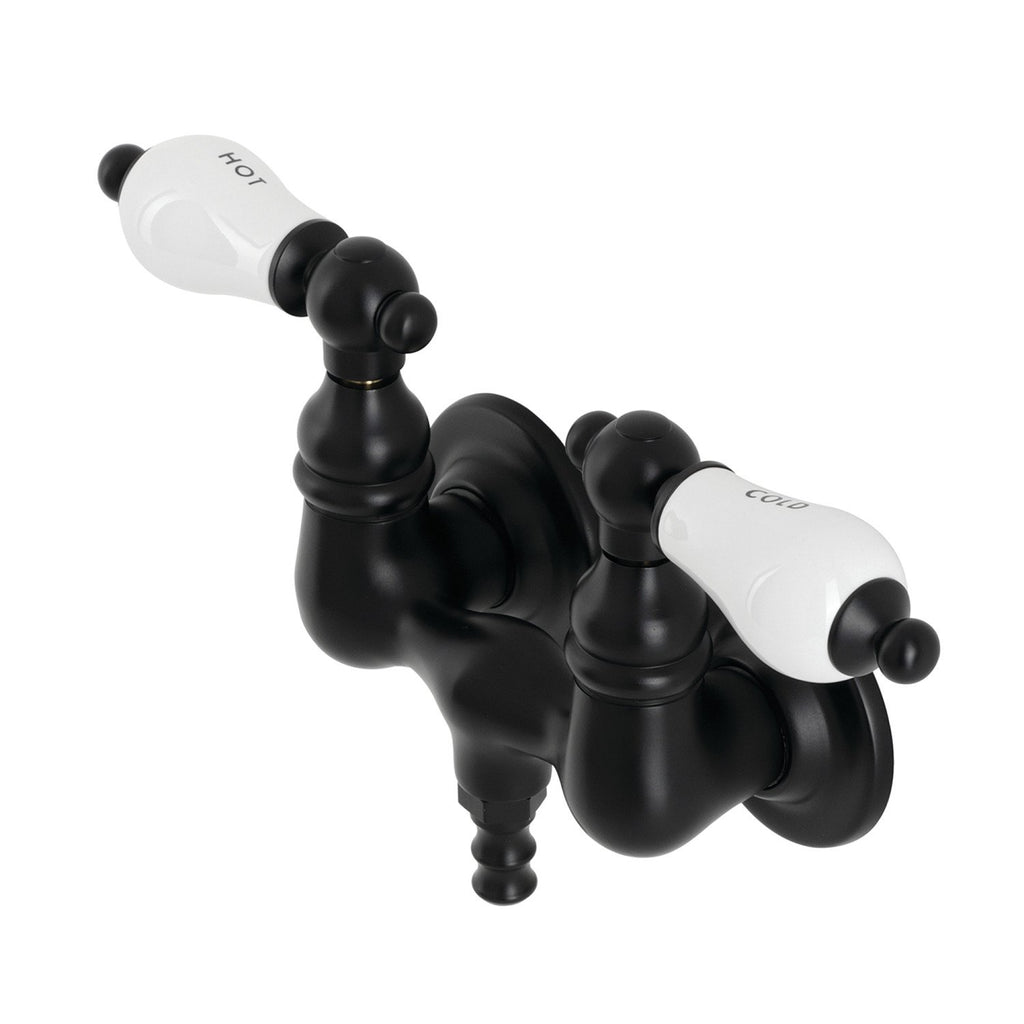 Aqua Vintage Two-Handle 2-Hole Tub Wall Mount Clawfoot Tub Faucet