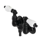 Aqua Vintage Two-Handle 2-Hole Tub Wall Mount Clawfoot Tub Faucet