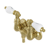 Aqua Vintage Two-Handle 2-Hole Tub Wall Mount Clawfoot Tub Faucet