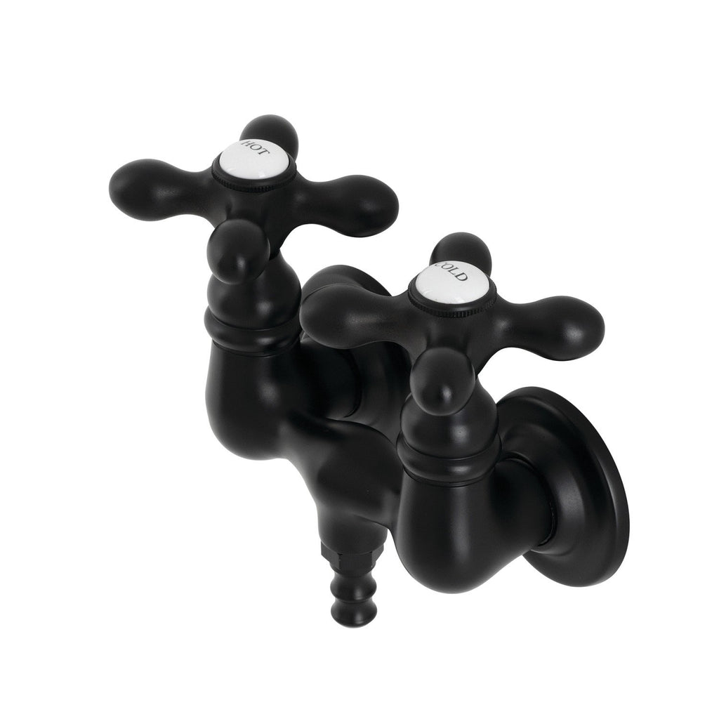 Aqua Vintage Two-Handle 2-Hole Tub Wall Mount Clawfoot Tub Faucet