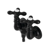 Aqua Vintage Two-Handle 2-Hole Tub Wall Mount Clawfoot Tub Faucet