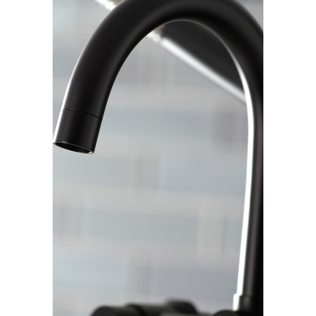 Concord Three-Handle 2-Hole Deck-Mount Clawfoot Tub Faucet with Hand Shower