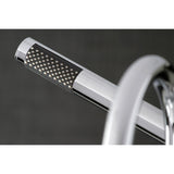Concord Three-Handle 2-Hole Deck-Mount Clawfoot Tub Faucet with Hand Shower