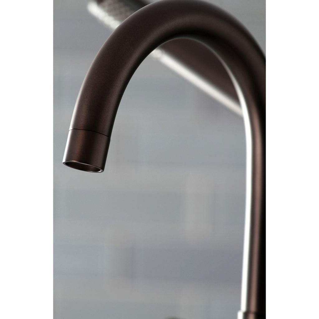 Concord Three-Handle 2-Hole Deck-Mount Clawfoot Tub Faucet with Hand Shower
