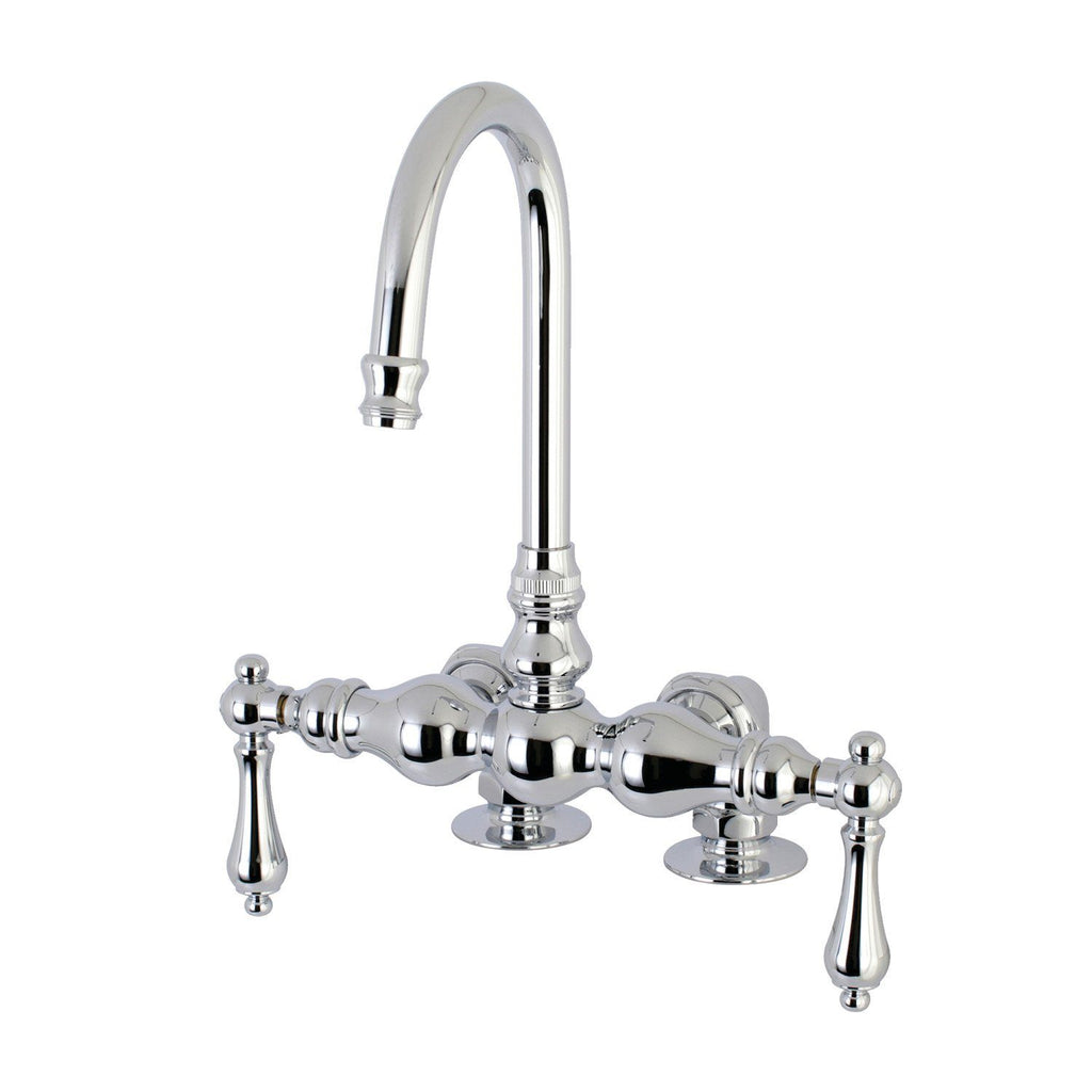 Vintage Two-Handle 2-Hole Deck-Mount Clawfoot Tub Faucet