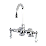Vintage Two-Handle 2-Hole Deck-Mount Clawfoot Tub Faucet