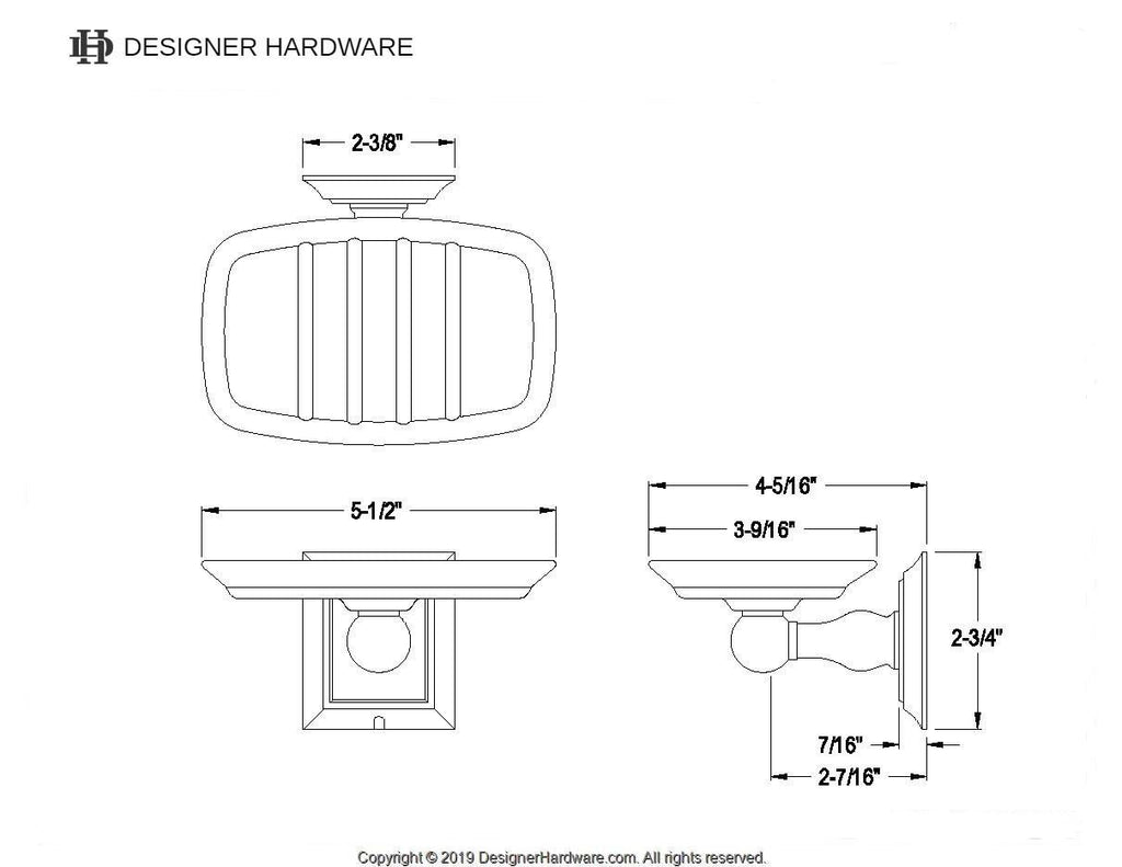 Millennium Wall Mount Soap Dish Holder