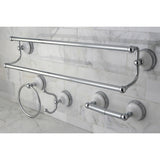 Victorian 4-Piece 24-Inch Dual Towel Bar Bathroom Accessory Set