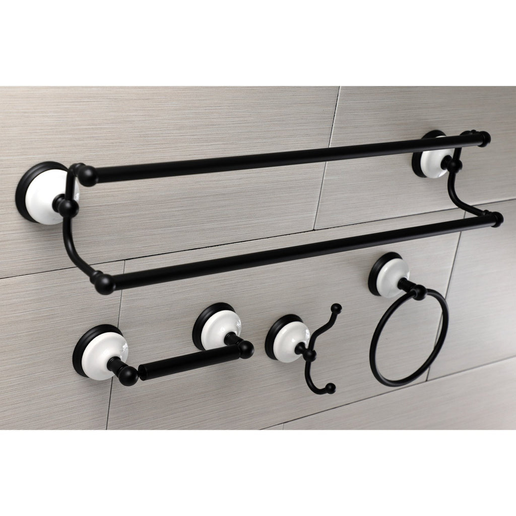 Victorian 4-Piece 24-Inch Dual Towel Bar Bathroom Accessory Set