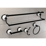 Victorian 4-Piece 24-Inch Dual Towel Bar Bathroom Accessory Set