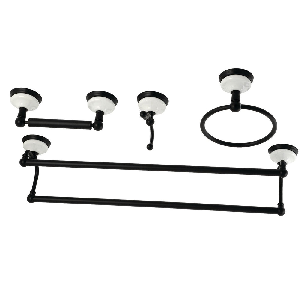 Victorian 4-Piece 24-Inch Dual Towel Bar Bathroom Accessory Set