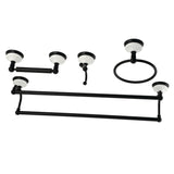 Victorian 4-Piece 24-Inch Dual Towel Bar Bathroom Accessory Set