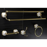 Victorian 4-Piece 24-Inch Dual Towel Bar Bathroom Accessory Set