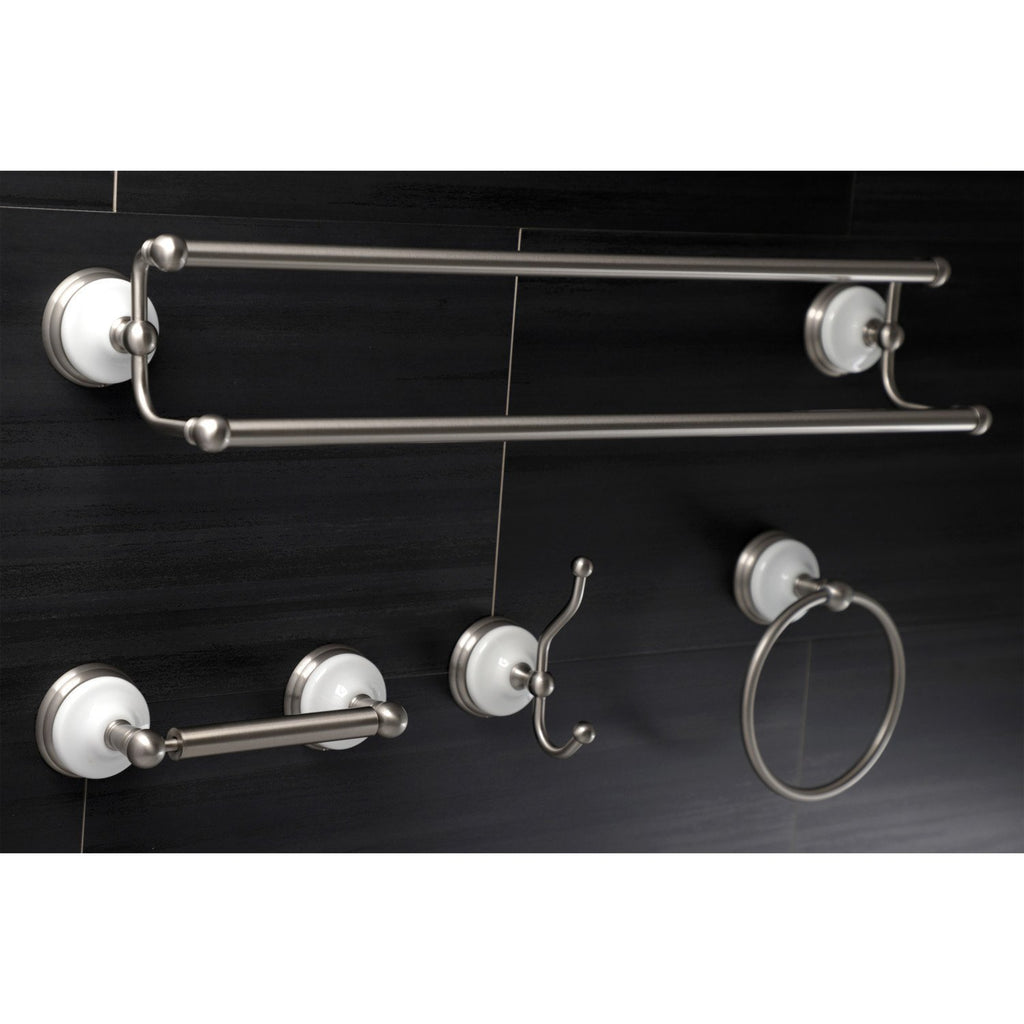 Victorian 4-Piece 24-Inch Dual Towel Bar Bathroom Accessory Set