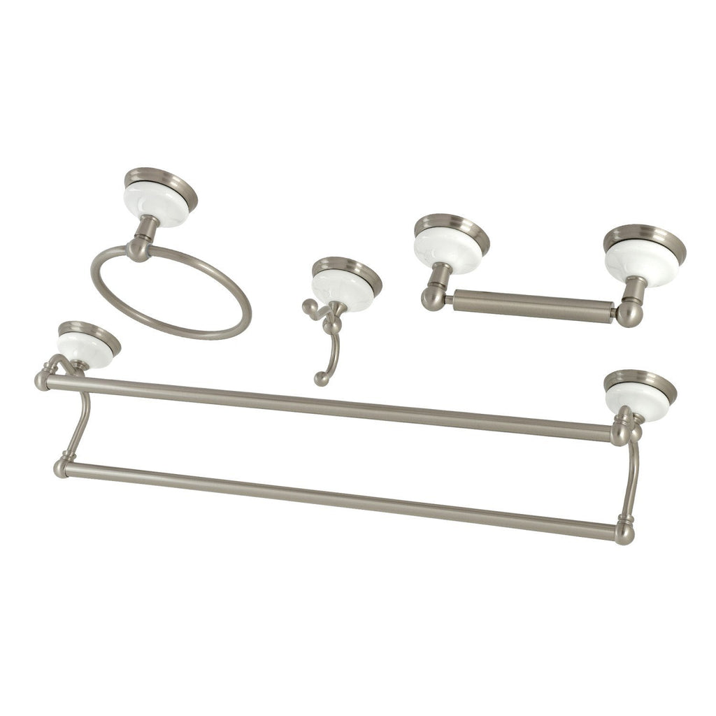 Victorian 4-Piece 24-Inch Dual Towel Bar Bathroom Accessory Set
