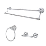 Restoration 3-Piece 24-Inch Dual Towel Bar Bathroom Accessory Set