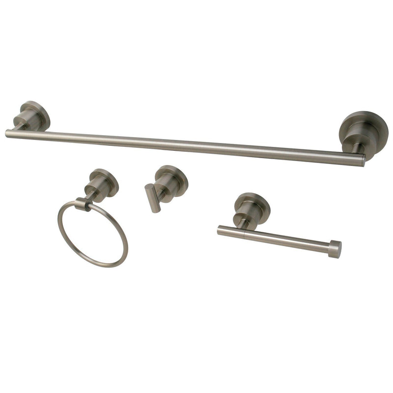 Concord 4-Piece 24-Inch Towel Bar Bathroom Accessory Set