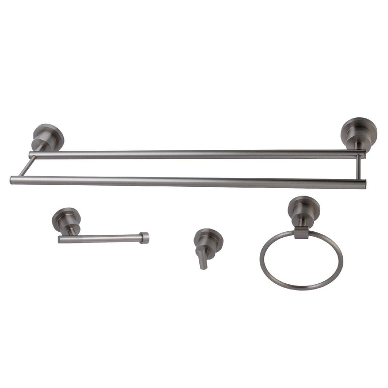 Concord 4-Piece 24-Inch Dual Towel Bar Bathroom Accessory Set