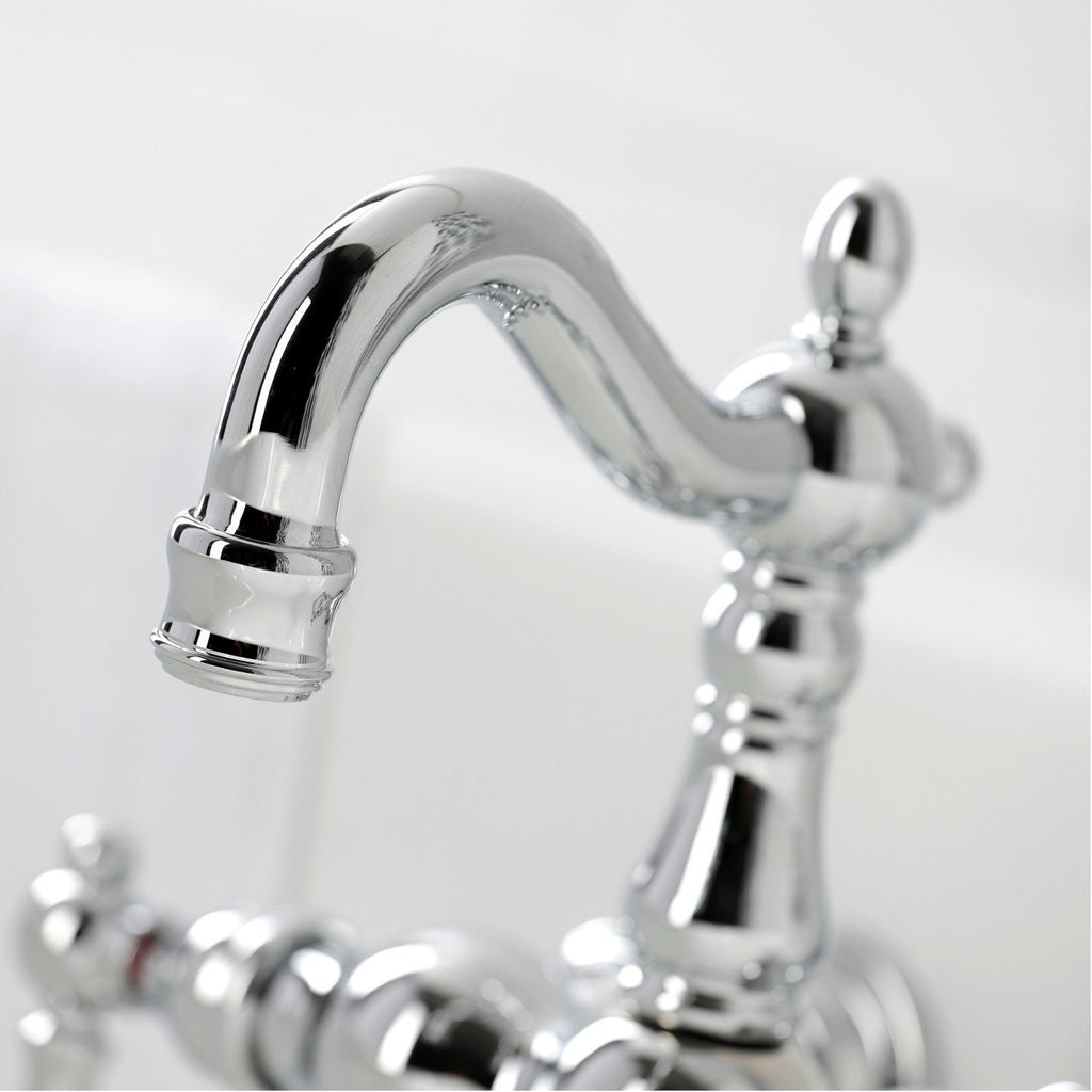 Heritage Two-Handle 2-Hole Tub Wall Mount Clawfoot Tub Faucet
