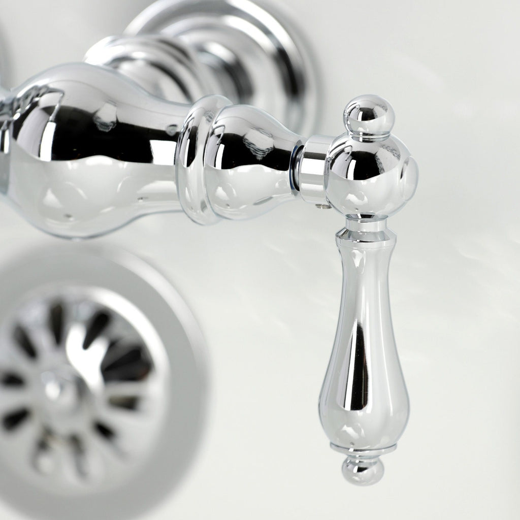 Vintage Two-Handle 2-Hole Tub Wall Mount Clawfoot Tub Faucet