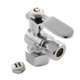 Whitaker 1/2-Inch FIP x 3/8-Inch O.D. Comp Quarter-Turn Angle Shut-Off Valve