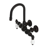 Vintage Two-Handle 2-Hole Tub Wall Mount Clawfoot Tub Faucet