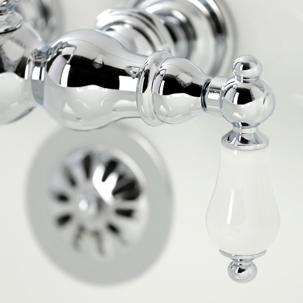 Vintage Two-Handle 2-Hole Tub Wall Mount Clawfoot Tub Faucet