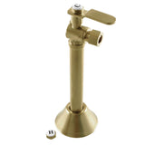Whitaker 1/2-Inch Sweat x 3/8-Inch O.D. Comp Angle Shut-Off Valve with 5-Inch Extension