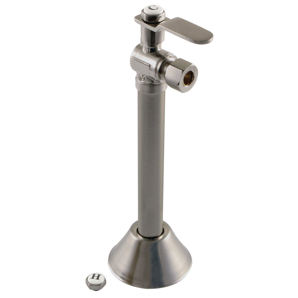 Whitaker 1/2-Inch Sweat x 3/8-Inch O.D. Comp Angle Shut-Off Valve with 5-Inch Extension