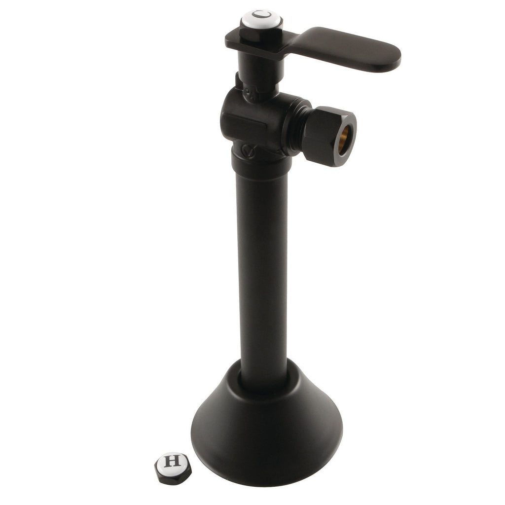 Whitaker 1/2-Inch Sweat x 3/8-Inch O.D. Comp Angle Shut-Off Valve with 5-Inch Extension