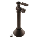Whitaker 1/2-Inch Sweat x 3/8-Inch O.D. Comp Angle Shut-Off Valve with 5-Inch Extension