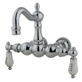 Vintage Two-Handle 2-Hole Tub Wall Mount Clawfoot Tub Faucet