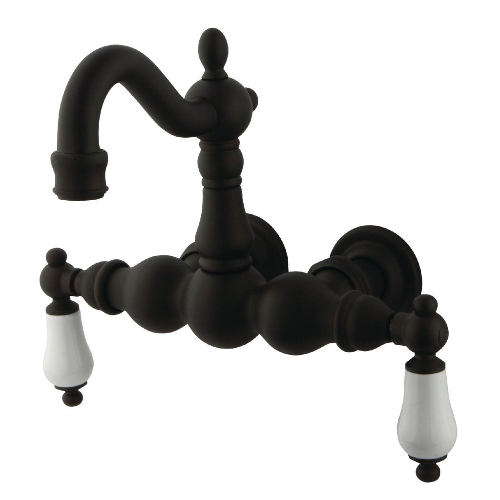 Vintage Two-Handle 2-Hole Tub Wall Mount Clawfoot Tub Faucet