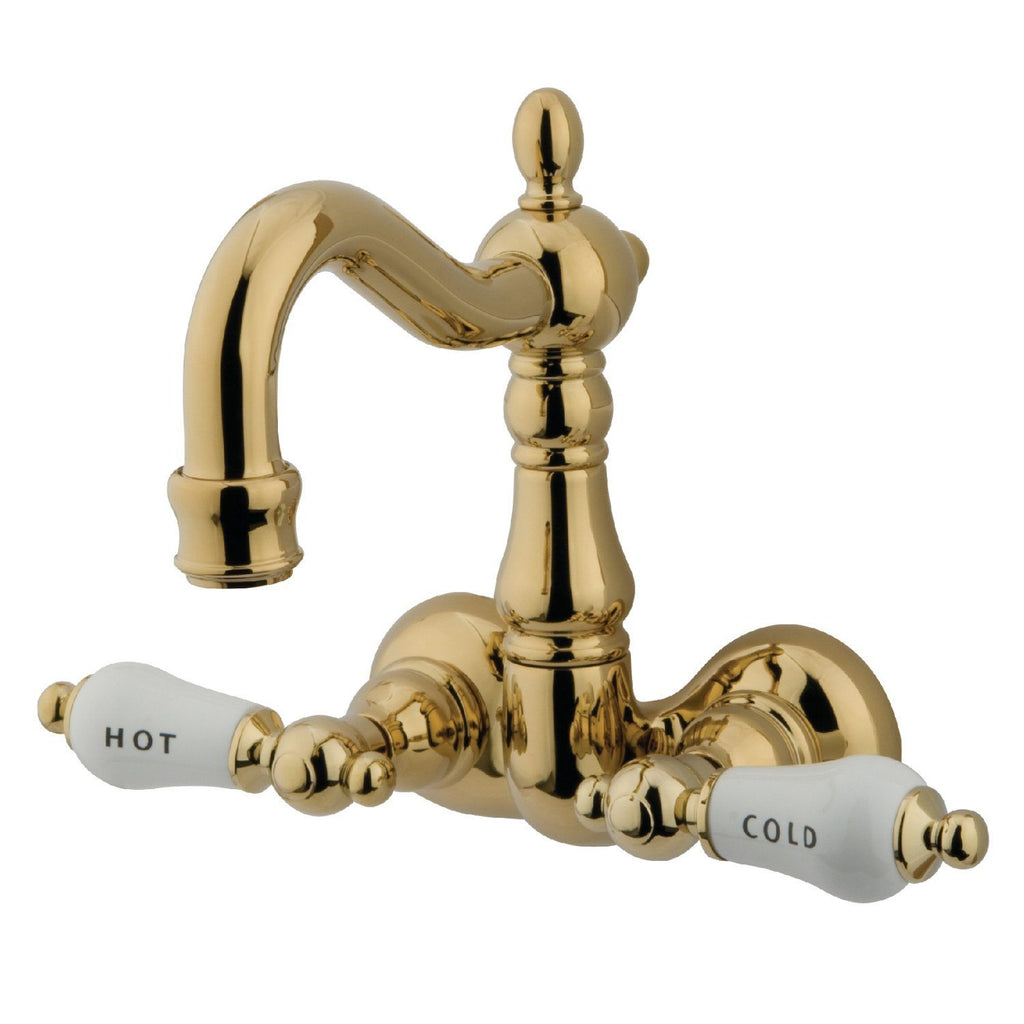 Vintage Two-Handle 2-Hole Tub Wall Mount Clawfoot Tub Faucet