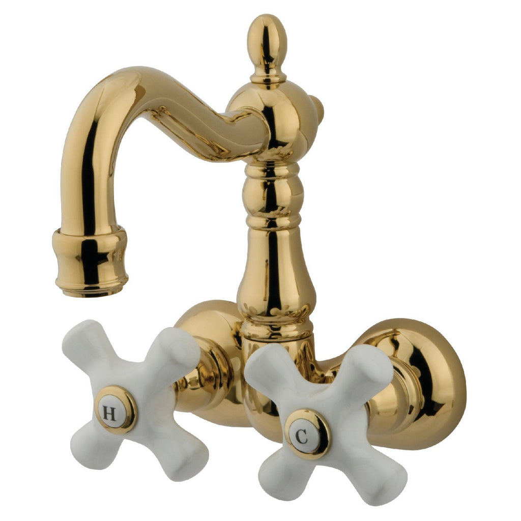 Vintage Two-Handle 2-Hole Tub Wall Mount Clawfoot Tub Faucet