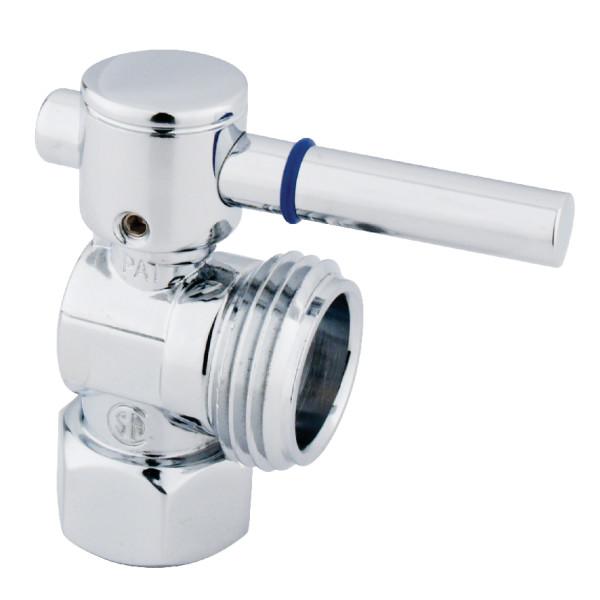 Fauceture 1/2-Inch FIP x 3/4-Inch Hose Thread Quarter-Turn Angle Shut-Off Valve, for Washing Machine