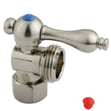 Vintage 1/2-Inch FIP x 3/4-Inch Hose Thread Quarter-Turn Angle Shut-Off Valve, for Washing Machine