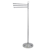 Vintage 40-Inch Freestanding Pedestal 3-Tier Towel Rack