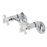 Vintage Wall-Mount Tub Filler Faucet with Riser Adapter