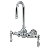 Vintage Two-Handle 2-Hole Tub Wall Mount Clawfoot Tub Faucet