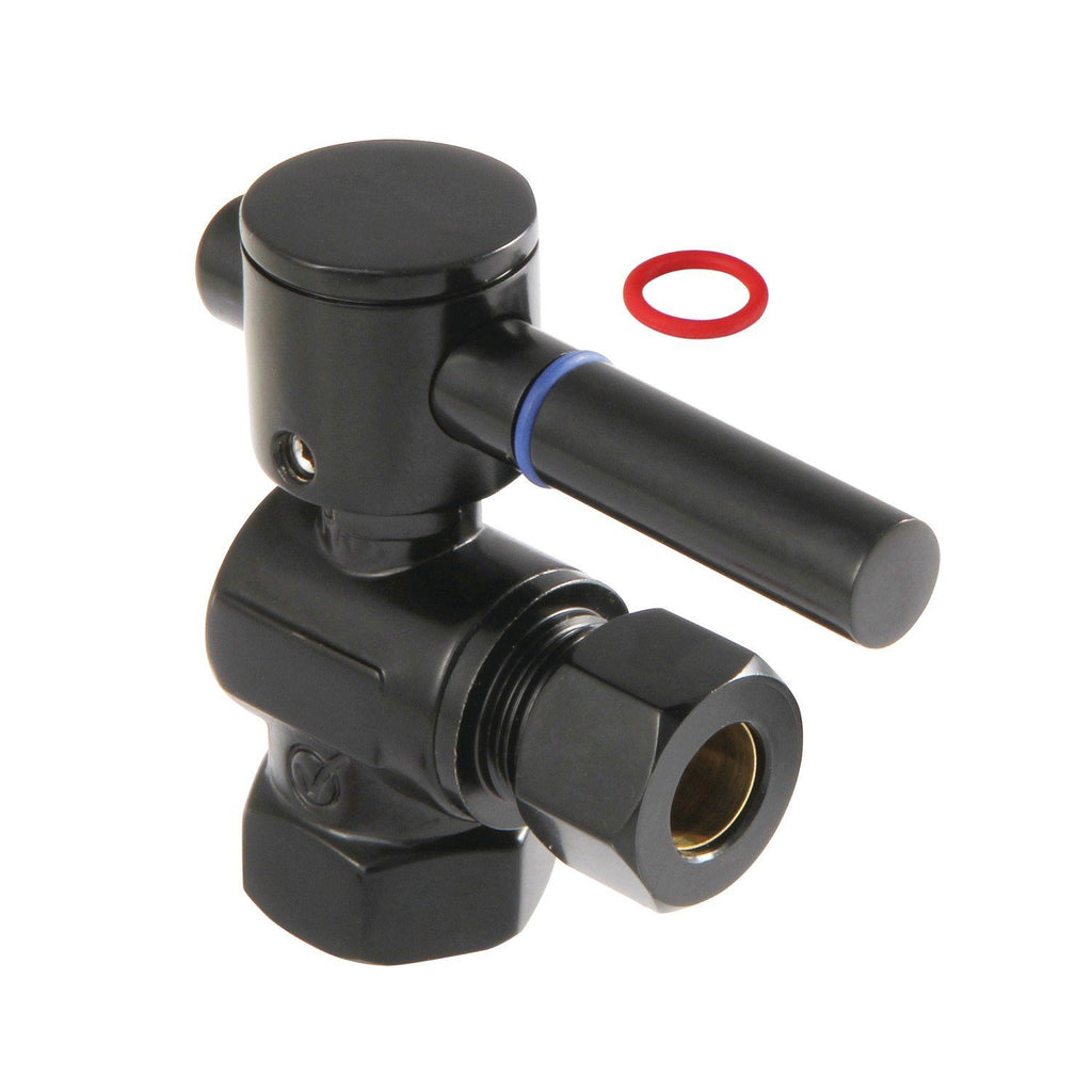 Concord 3/8-Inch FIP x 3/8-Inch O.D. Comp Quarter-Turn Angle Shut-Off Valve