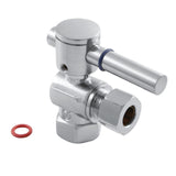 Concord 3/8-Inch FIP x 3/8-Inch O.D. Comp Quarter-Turn Angle Shut-Off Valve