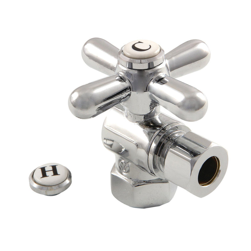 Vintage 3/8-Inch FIP x 3/8-Inch O.D. Comp Quarter-Turn Angle Shut-Off Valve
