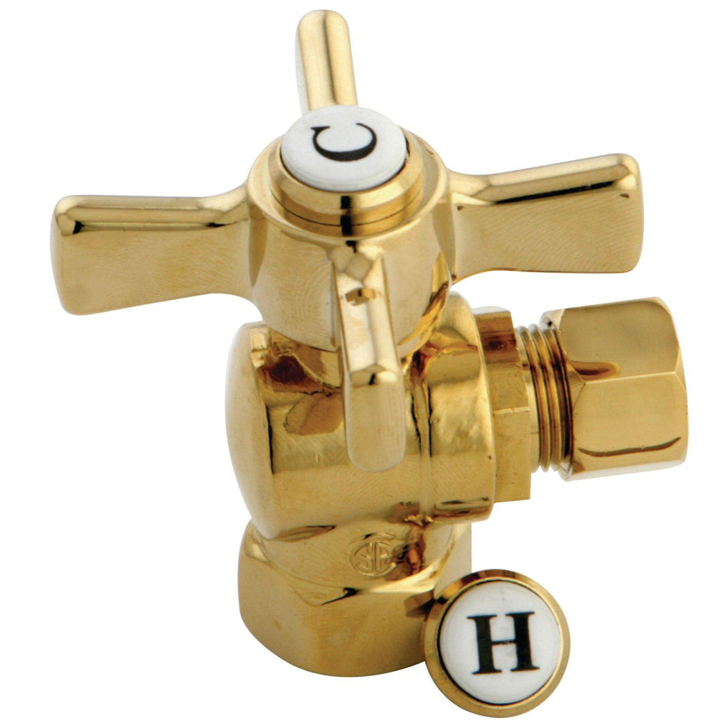 Millennium 3/8-Inch FIP x 3/8-Inch O.D. Comp Quarter-Turn Angle Shut-Off Valve