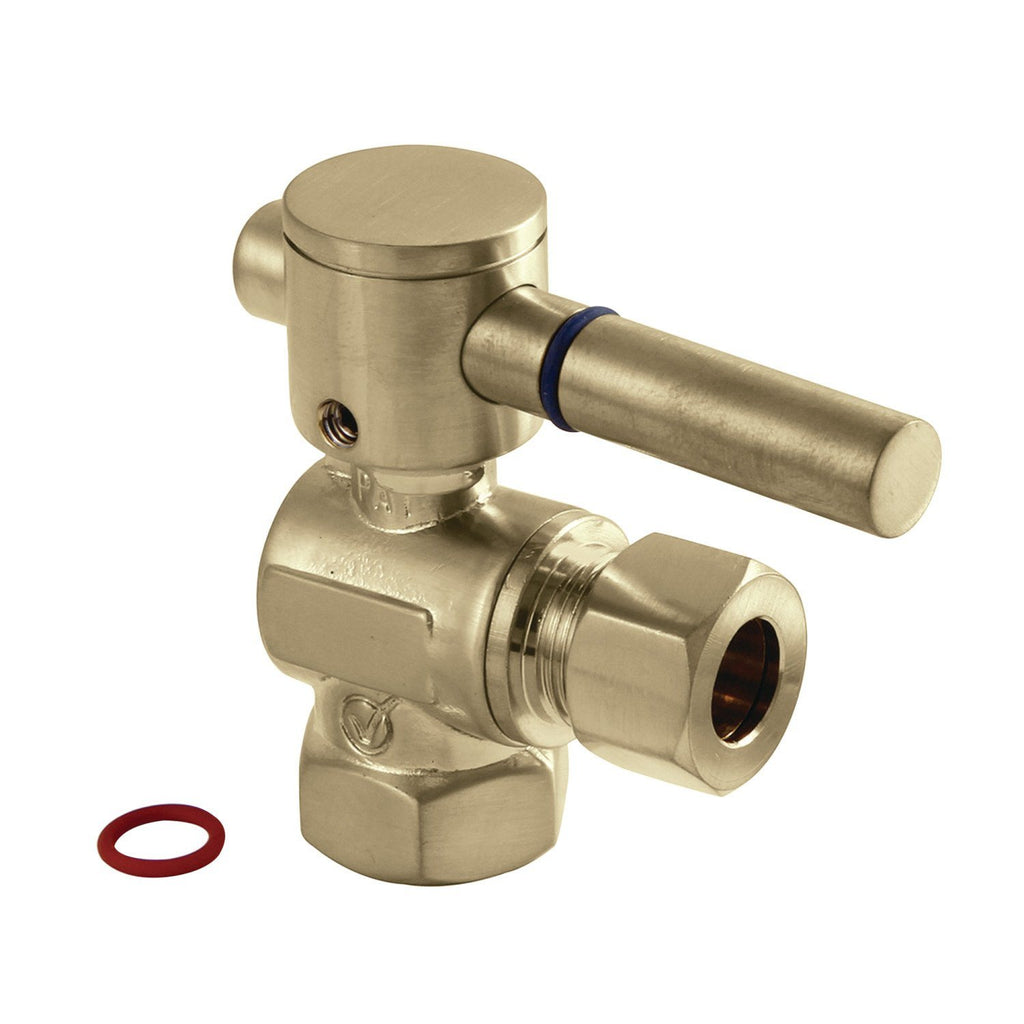 Concord 3/8-Inch FIP x 3/8-Inch O.D. Comp Quarter-Turn Angle Shut-Off Valve