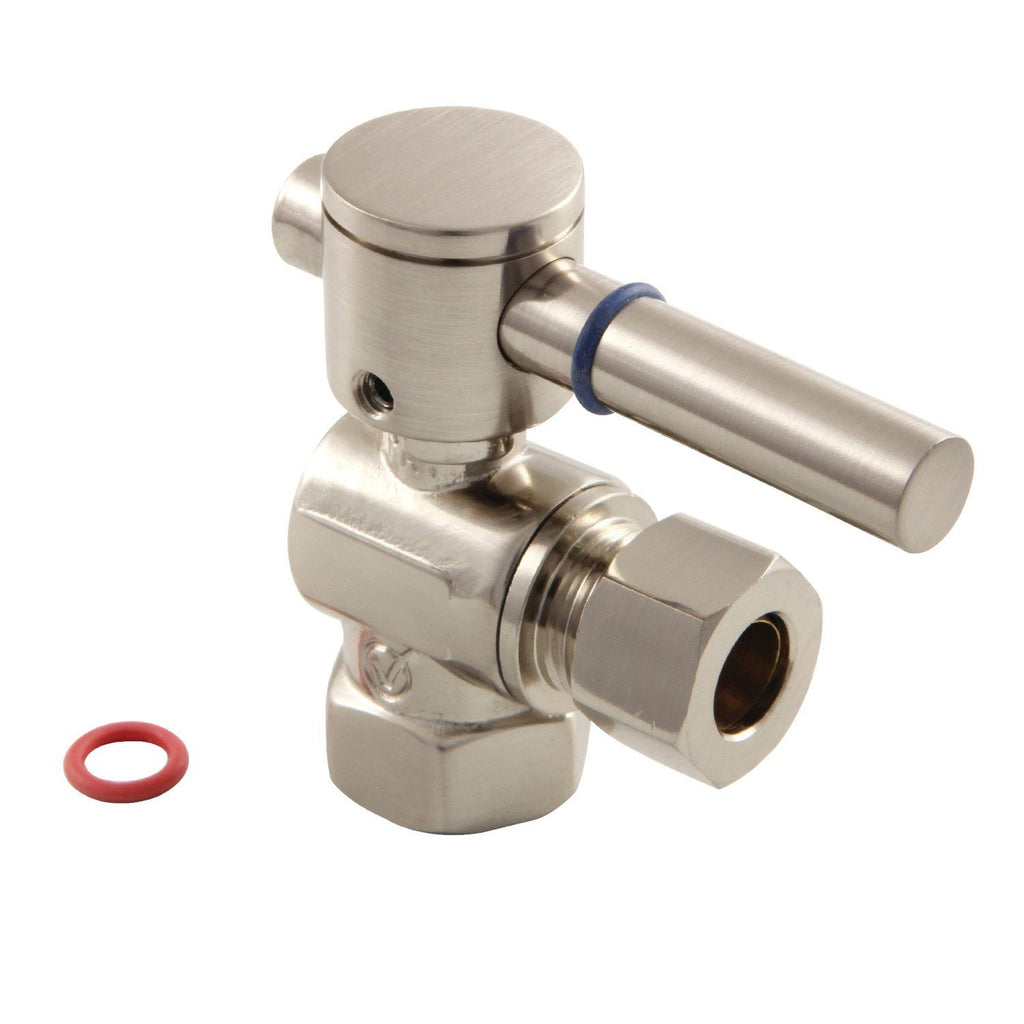 Concord 3/8-Inch FIP x 3/8-Inch O.D. Comp Quarter-Turn Angle Shut-Off Valve